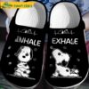 Inhale Exhale Snoopy Clog Shoes.jpg