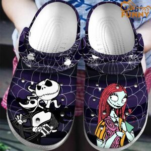 Jack And Sally Spiderweb Nightmare Before Christmas Crocs 1.jpg