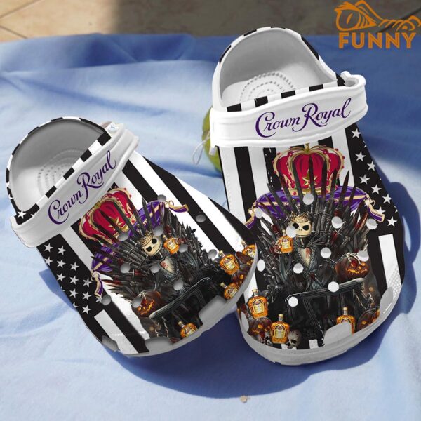 Jack Skellington Crown Royal Purple Halloween Crocs 1.jpg