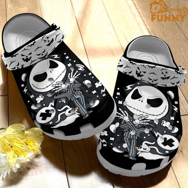 Jack Skellington Dark Black Crocs 2.jpg