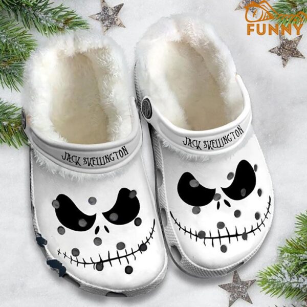 Jack Skellington Face Fleece Christmas Crocs 1.jpg