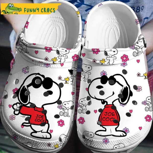 Joe Cool Snoopy Floral Crocs Slippers.jpg