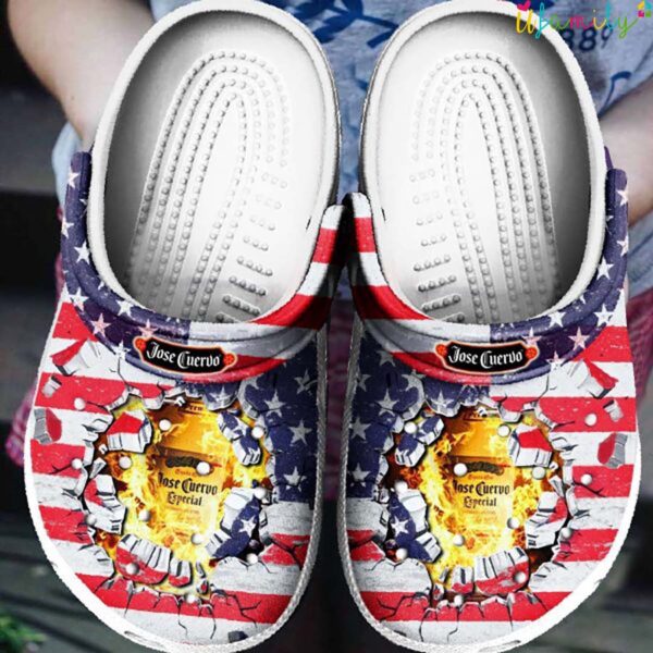 Jose Cuervo American Flag Crocs 1.jpg