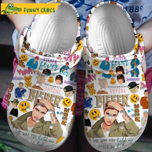 Justin Bieber Music Crocs Clog Shoes 1.jpg