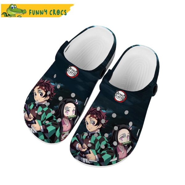 Kamado Tanjiro And Nezuko Anime Crocs Clog Shoes 1.jpg