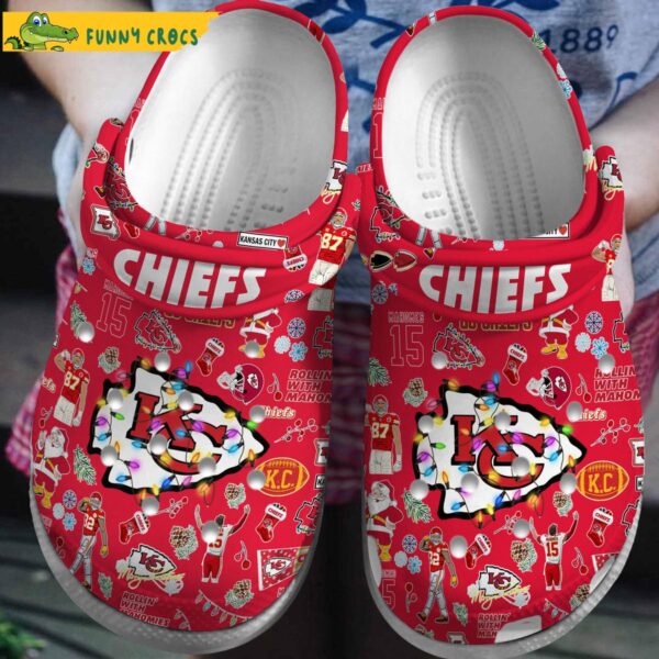 Kansas City Chiefs NFL Red Crocs Clog Shoes 1.jpg