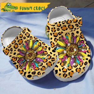 Leopard Sunflower Gifts Crocs 1.jpg