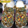 Leopard Sunflowers Butterfly Crocs Slippers.jpg