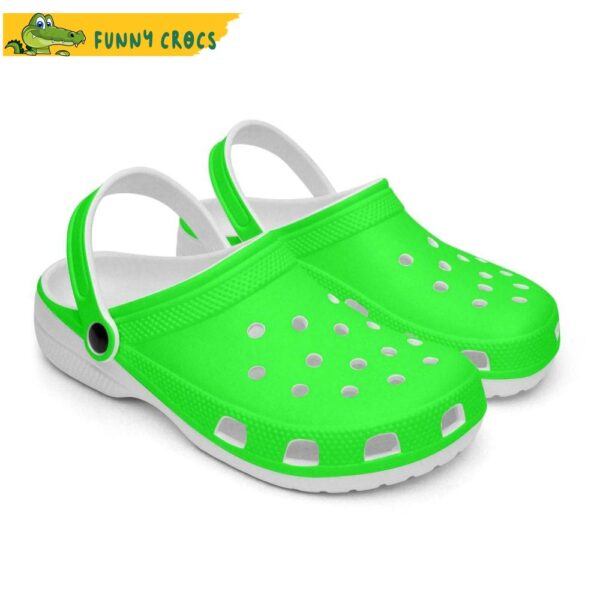 Lime Green Crocs Clog Shoes 1.jpg