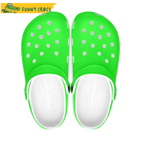 Lime Green Crocs Clog Shoes 2.jpg