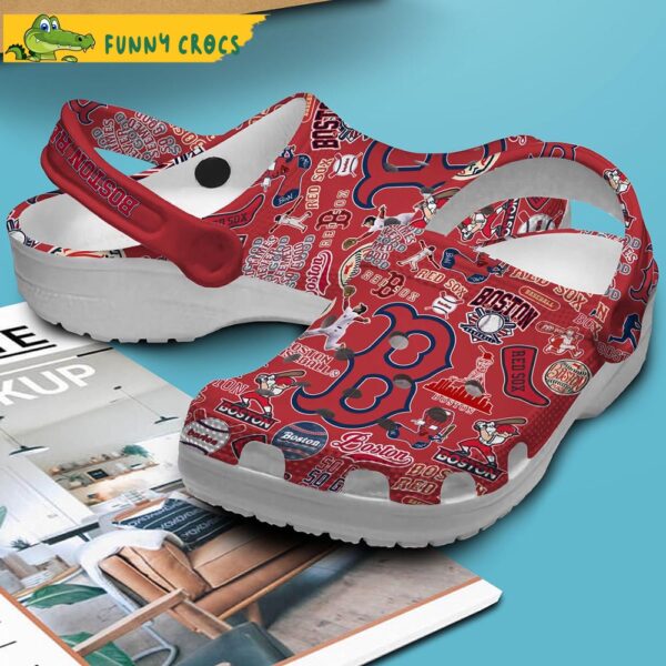 Logo Boston Red Sox MLB Red Crocs Clog Shoes 2.jpg