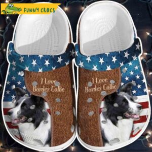 Love Border Collie Usa Flag Dog Crocs Shoes.jpg