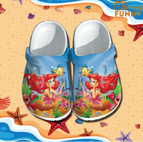 Lovely Mermaid In The Blue Ocean Crocs 1.jpg