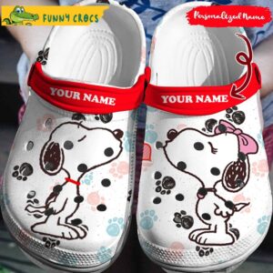 Lovely Snoopy Dog And Belle Classic Crocs Shoes.jpg