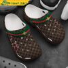 Luxury Gucci Snake Fly Vintage Web Brown Crocs Slippers.jpg