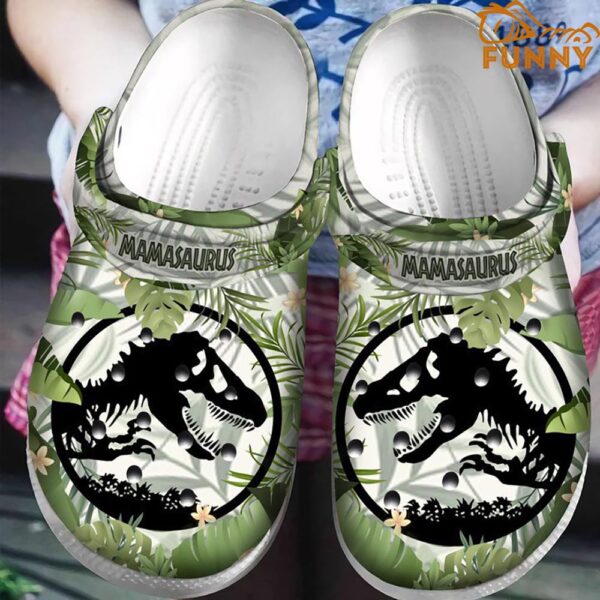 Mamasaurus Tropical Dinosaur Crocs 1.jpg