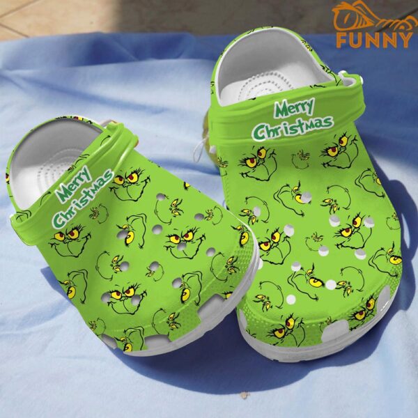 Merry Christmas Green Grinch Crocs 1.jpg