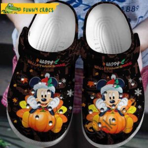 Mickey Mouse Happy Hallothanksmas Thanksgiving Crocs.jpg