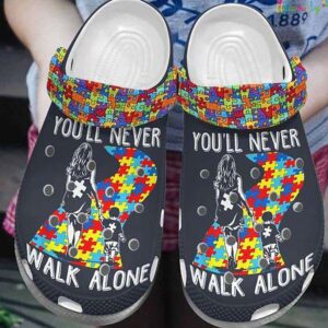 Mom And Son You ll Never Walk Alone Autism Puzzle Pieces Crocs.jpg