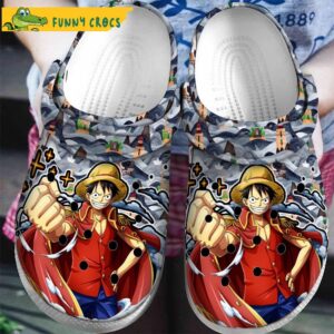 Monkey D Luffy One Piece Crocs Clog Shoes.jpg