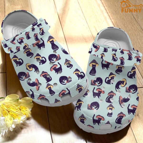 Mushroom Cat Crocs Classic Clog Shoes 1.jpg