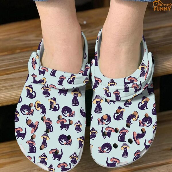 Mushroom Cat Crocs Classic Clog Shoes 5.jpg