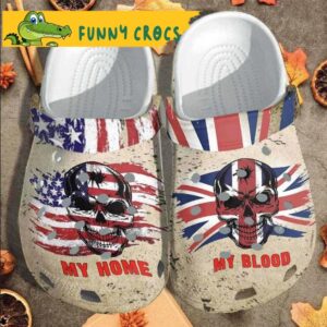 My Blood Uk My Home Usa Flag Skull Baseball Bone Crocs.jpg