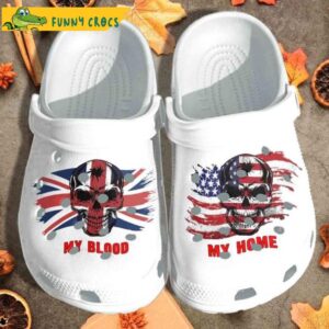 My Blood Uk My Home Usa Flag Skull Bone Crocs.jpg