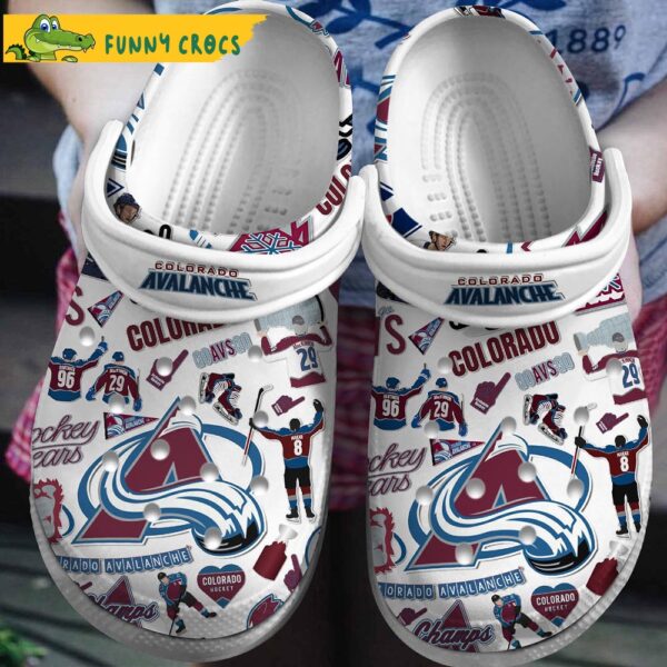 NHL Colorado Avalanche Crocs CLog Shoes 1.jpg