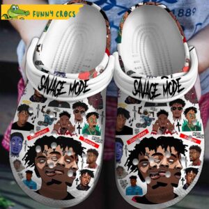 New 21 Savage Mode Music Crocs Clog Shoes 1.jpg