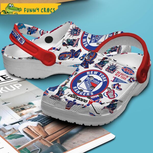 New York Rangers NHL White Crocs Clog Shoes 3.jpg