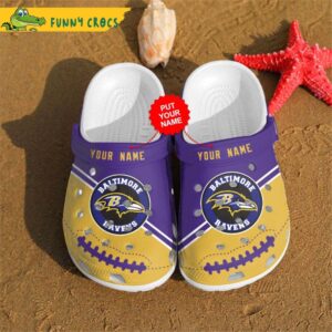 Nfl Football Baltimore Ravens Personalized Crocs Clog Shoes 1.jpg