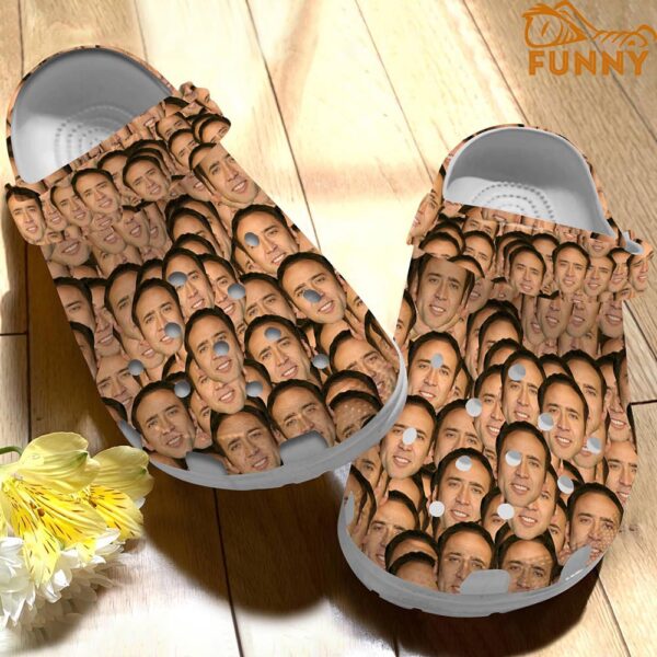 Nicolas Cage Face Pattern Crocs 3.jpg