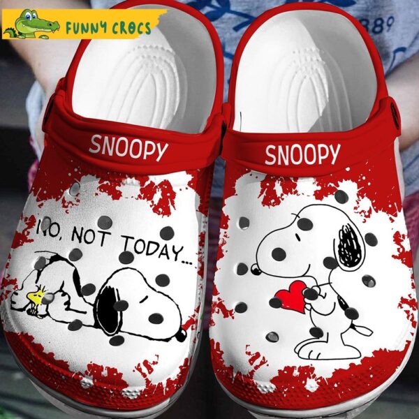 No Not Today Snoopy Heart Crocs Shoes.jpg