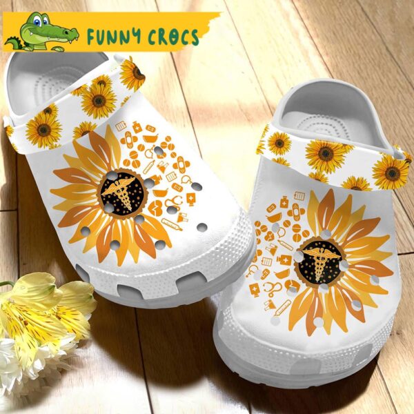 Nurse Sunflower Gifts Crocs Slippers 1.jpg