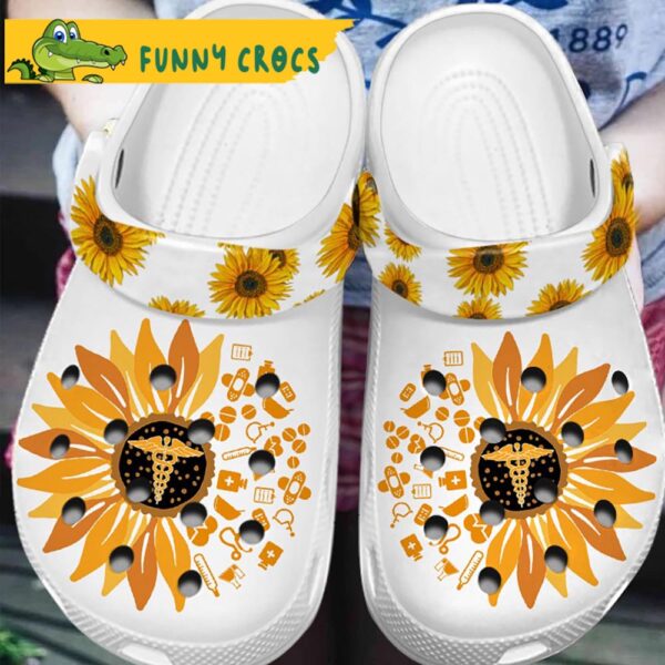 Nurse Sunflower Gifts Crocs Slippers 2.jpg