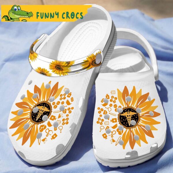 Nurse Sunflower Gifts Crocs Slippers 3.jpg