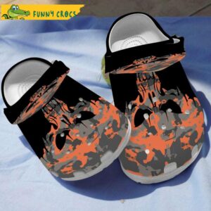 Orange Camouflage Golf Skull CRocs.jpg