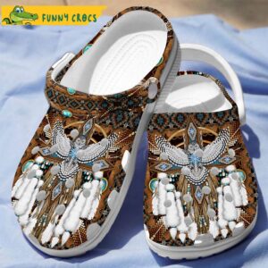 Owl Native American Gifts Crocs Clog Shoes 1.jpg