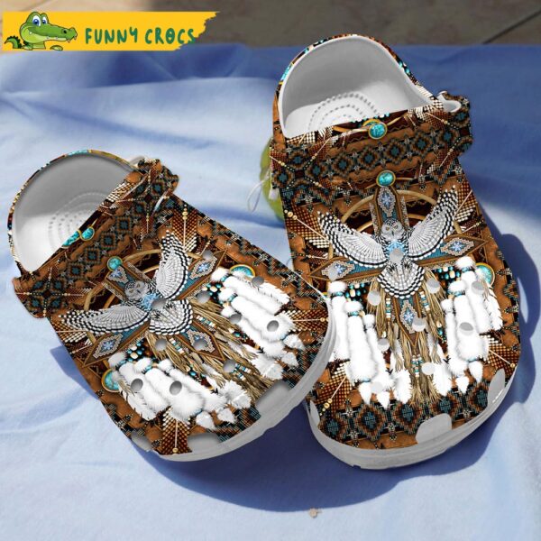 Owl Native American Gifts Crocs Clog Shoes 2.jpg