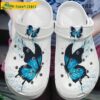 Painting Blue Butterfly Crocs.jpg