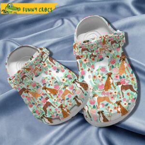 Paintingboxer Floral Cute Dog Crocs.jpg