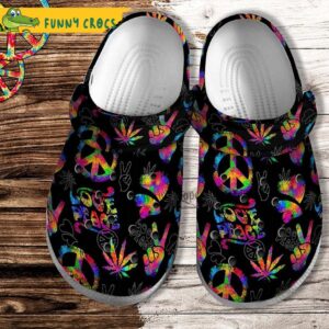 Peace Hippie Weed Crocs Clog Shoes.jpg