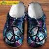 Peace Symbol Tie Dye Crocs Clog Shoes.jpg