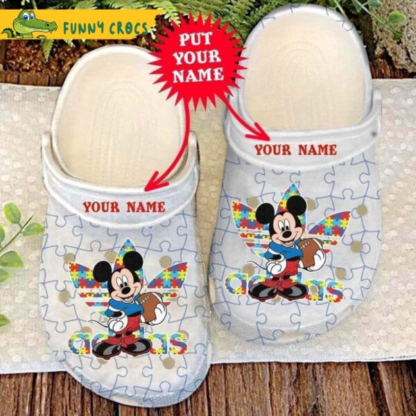 Personalized Autism Awareness Mickey Mouse Disney Adidas Adults Crocs Clog Shoes 1.jpg