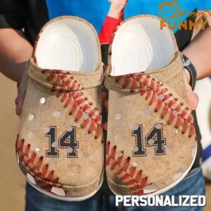 Baseball Personalized Love Crocs Crocband Shoes