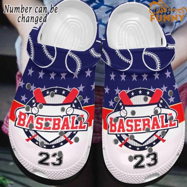 Personalized Baseball Number Light Pink Crocs.jpg