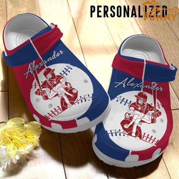 Personalized Baseball Player Crocs Clog Shoes.jpg