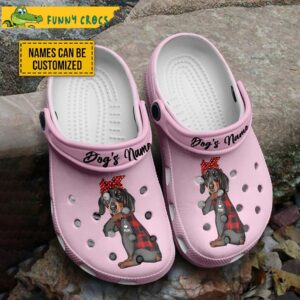 Personalized Cute Dachshund Crocs Slippers 1.jpg