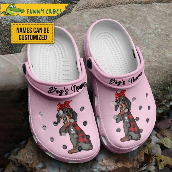 Personalized Cute Dachshund Crocs Slippers 1.jpg